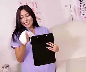 Asian Nurse Foot Goddess shows Nurse Feet
