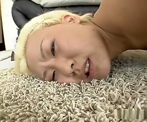 Dazzling Asian blonde with a splendid ass Ciera Lin sells her snatch