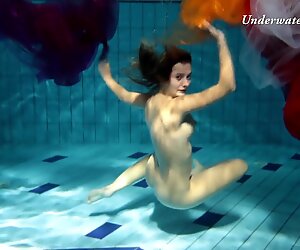 Swimming pool teen Edwige very hot