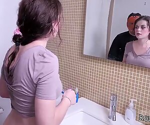 The accident bondage And he flushes her head several times in the toilet bowl as he