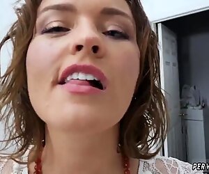 Cute brunette teen passion fucking milfpal Krissy Lynn in The Sinful Stepmother
