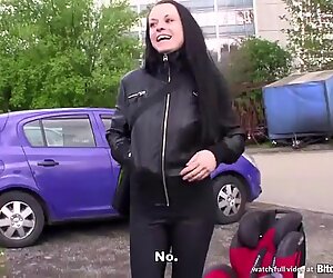 Bitch STOP - Pretty brunette picked up in car park