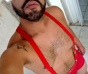 Gay com tesã_o e na punheta gozando