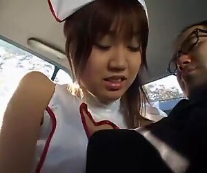 Horny Japanese girl Kokoro Hanano in Fabulous Nurse, Lingerie JAV video