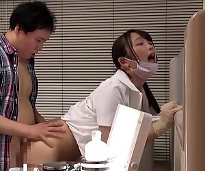 Japanese dentist risky sex at work with Nao Kiritani