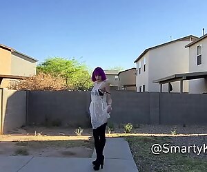 Stripping in view of all the Neighbors
