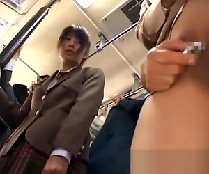 Asian babe has public sex part5